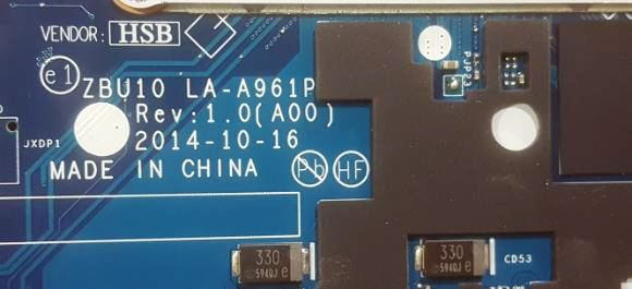 Dell Latitude E5450 LA-A961P Bios - AliFixit